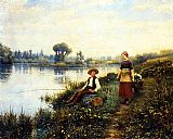 A Passing Conversation by Daniel Ridgway Knight